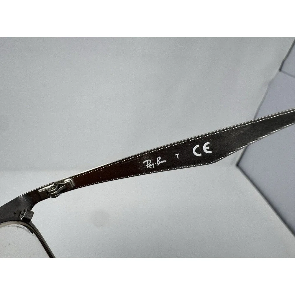 Ray-Ban RB6344 2861 Black Silver Eyeglass Frames 54-17-140 Authentic